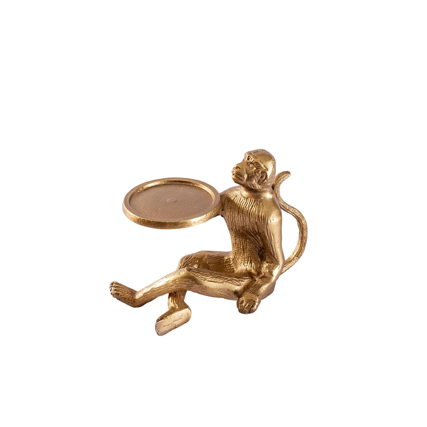 CANDLE HOLDER SITTING MONKEY