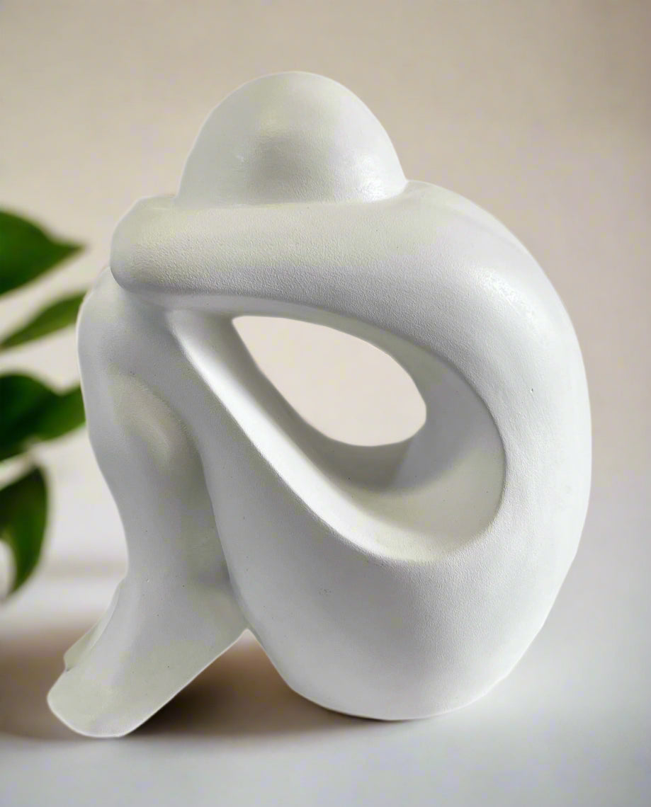 Shy Lady Decor Accessory - White