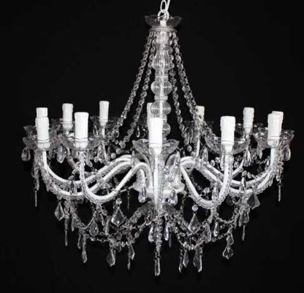 Extra Large White Chandelier - NetDécor 