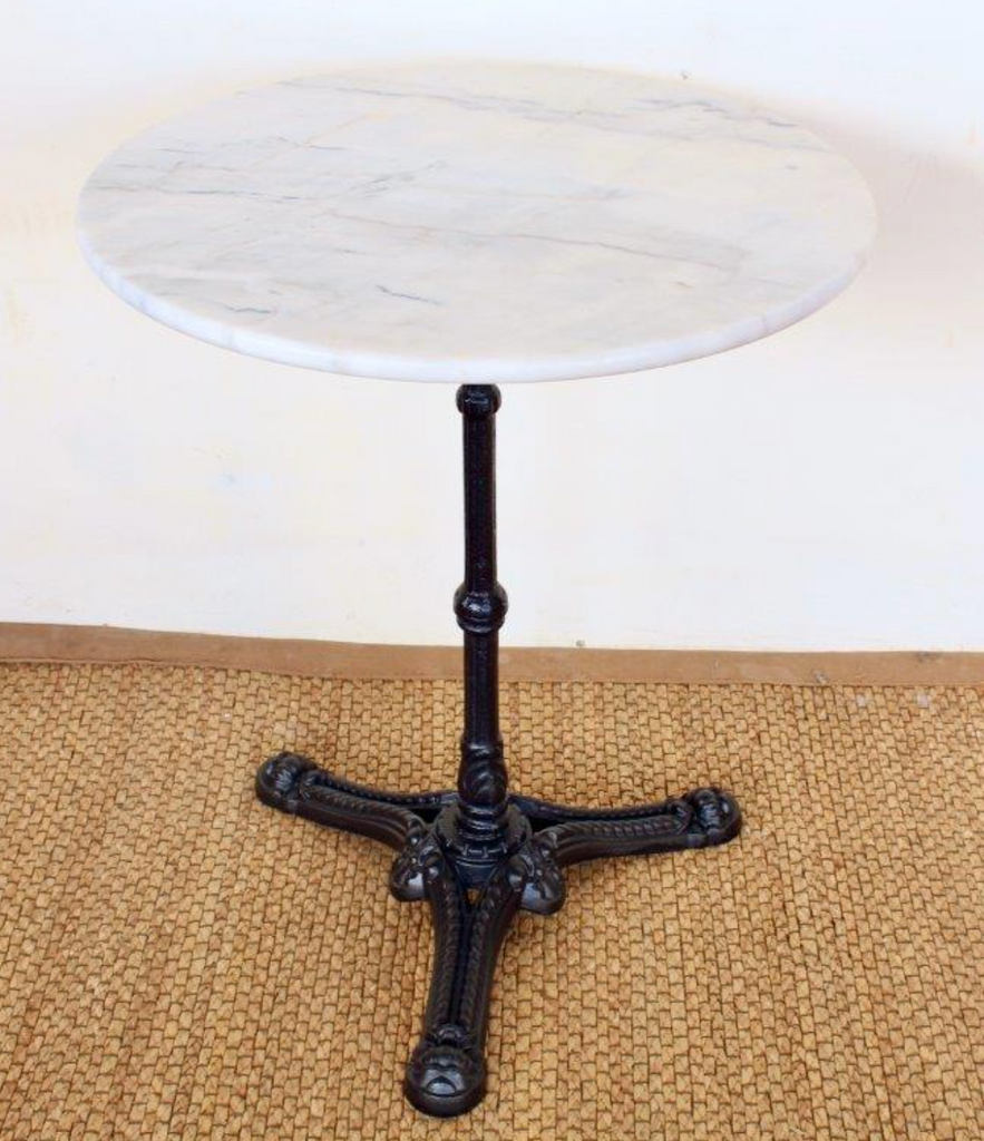60cm WHITE ROUND MARBLE TABLE - BACK IN STOCK! - NetDécor 