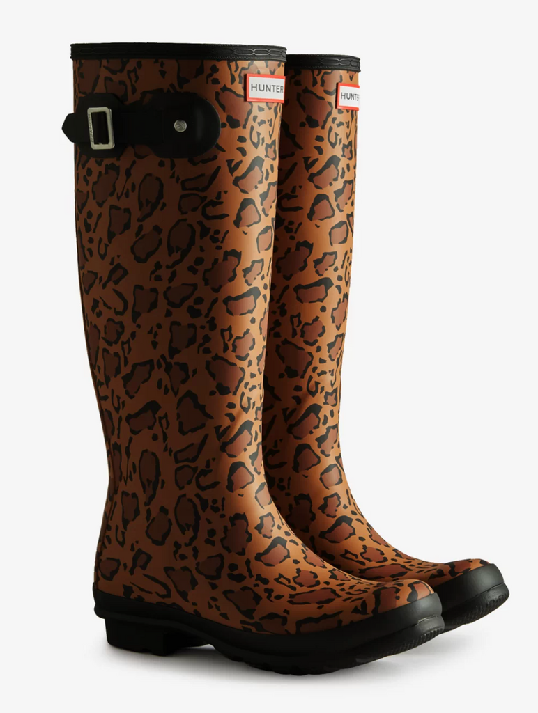 Hunter Original Tall Leopard Print Boot - NetDécor 