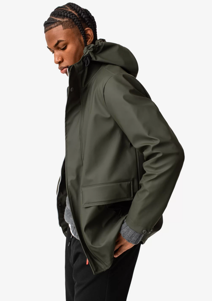 Hunter - Men's Rain Jacket Dark Olive - NetDécor 