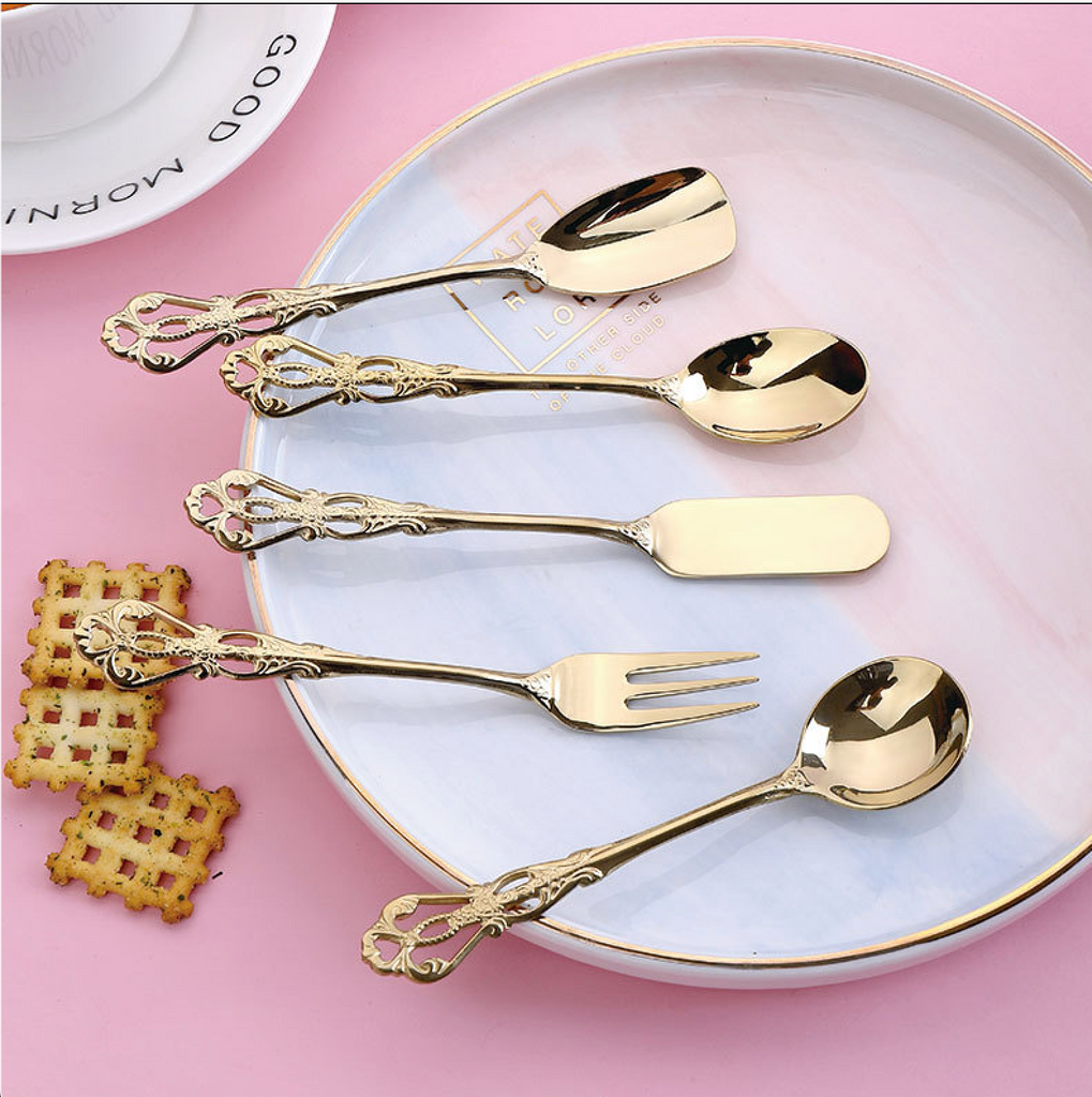 Vintage Gold Teaspoons - NetDécor 