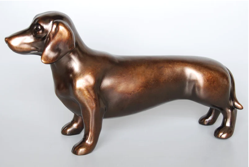 Copper Sausage Dog Objet - NetDécor 