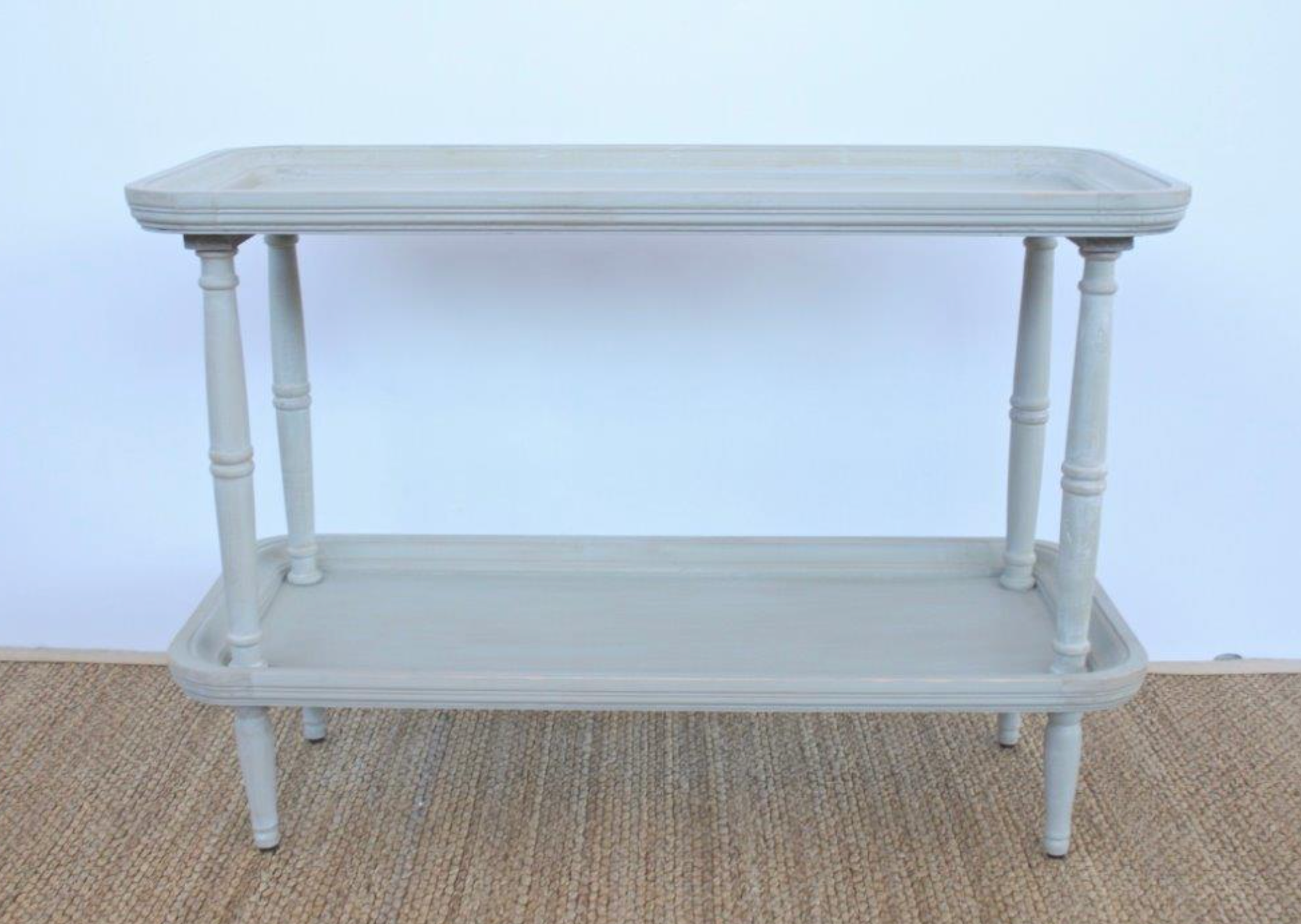 2 Tier Cream Wooden Stand