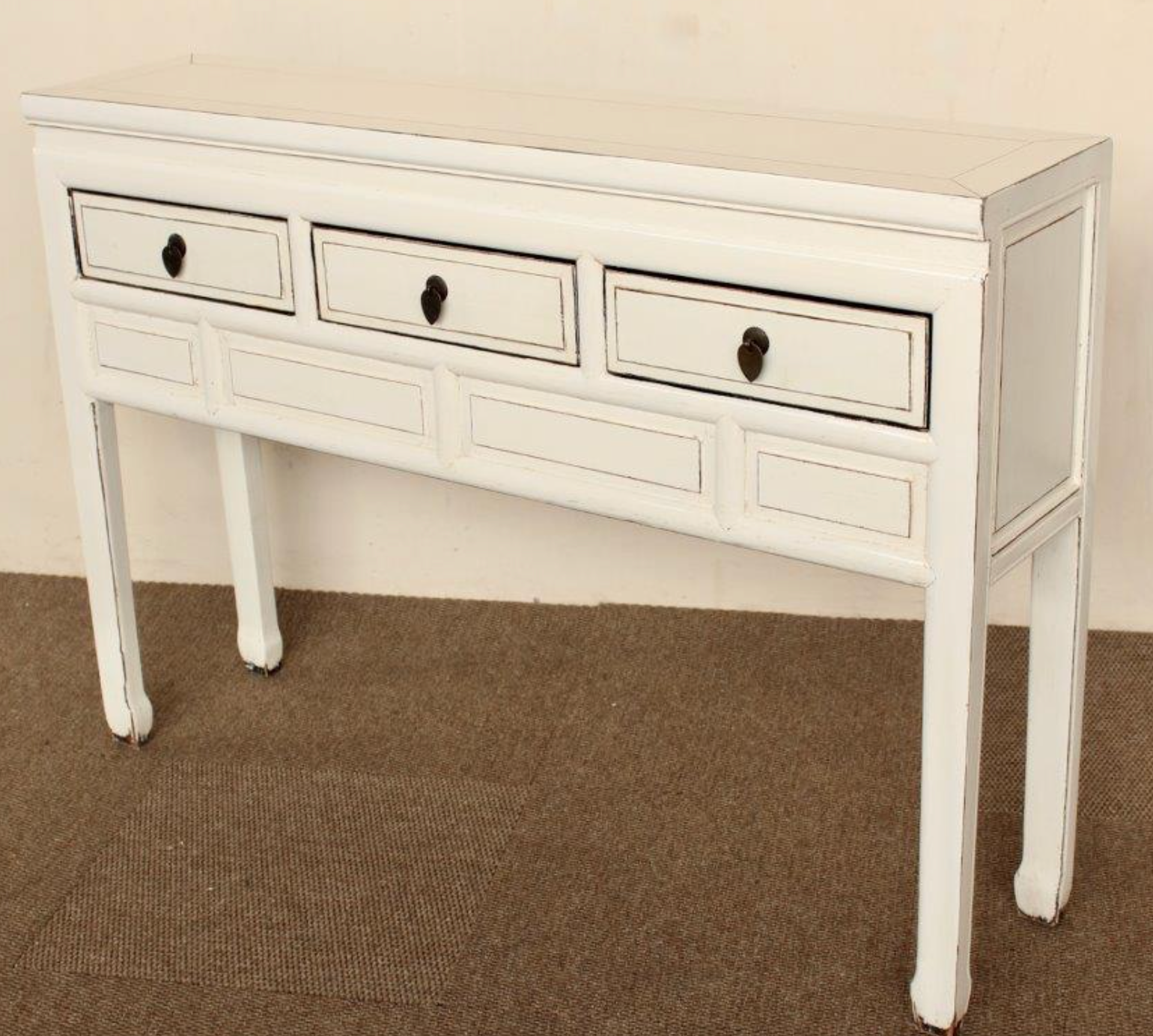 White 3 Drawer Server