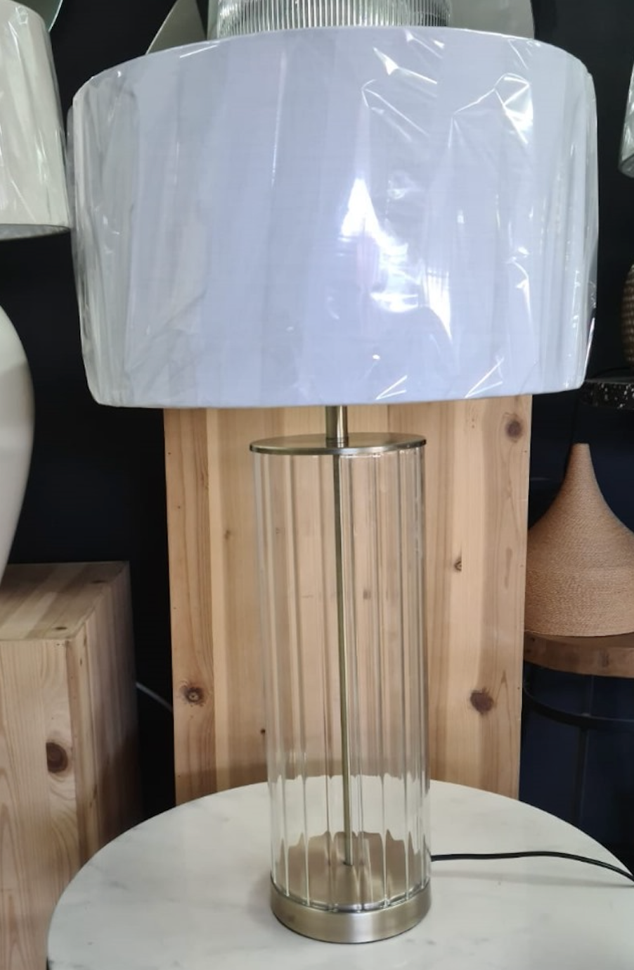Fluted Tube Lamp Large