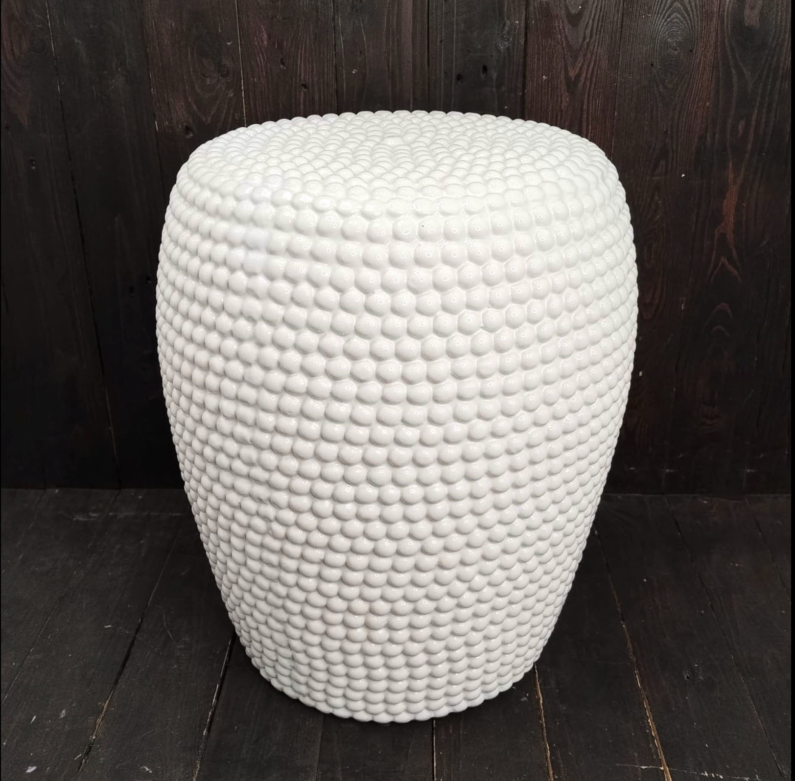 Bobble Glazed Garden Stool