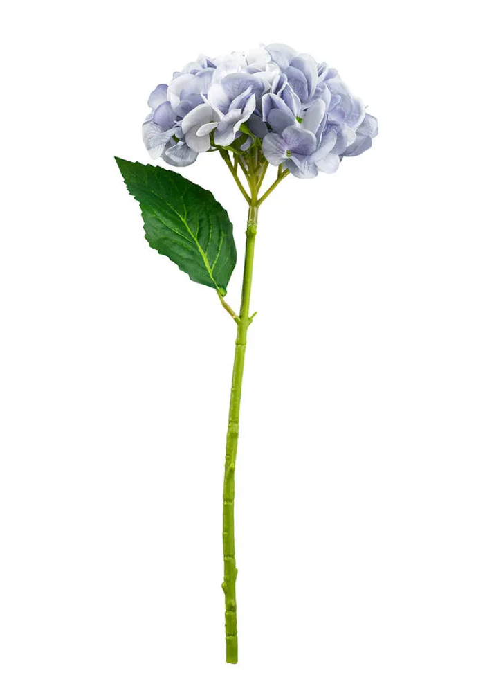 12 Stems x 47cm Real Touch Blue Hydrangeas