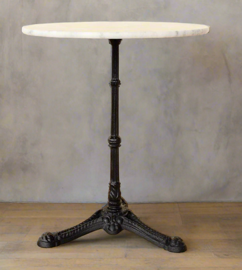 60cm WHITE ROUND MARBLE TABLE