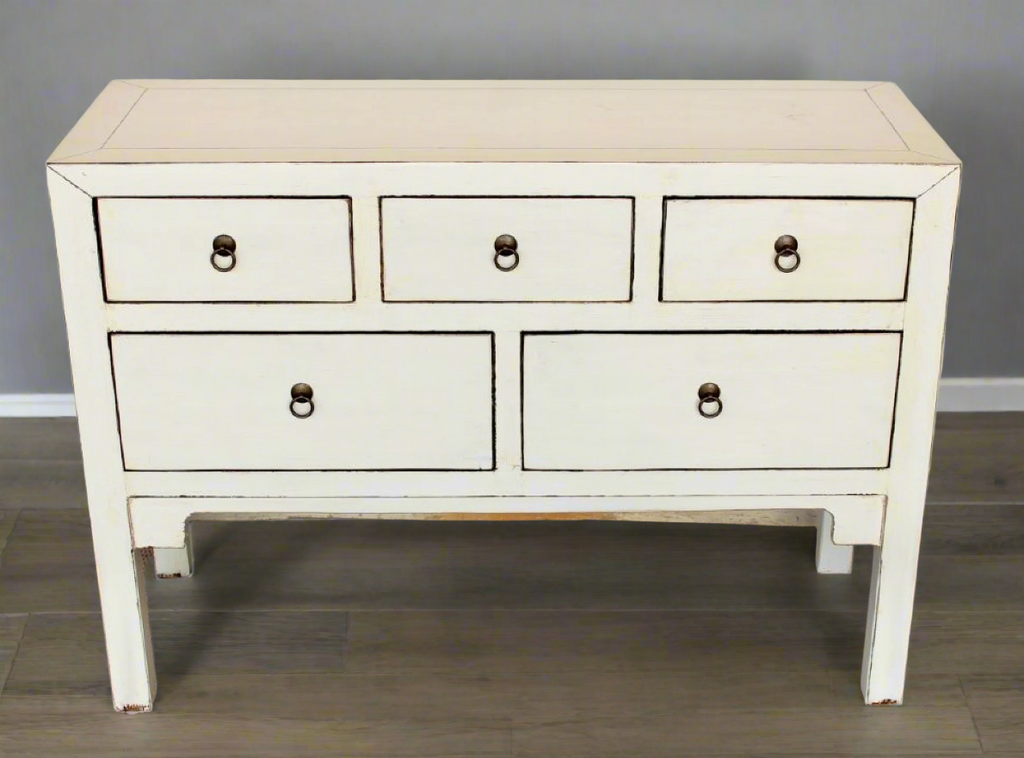 white buffet table