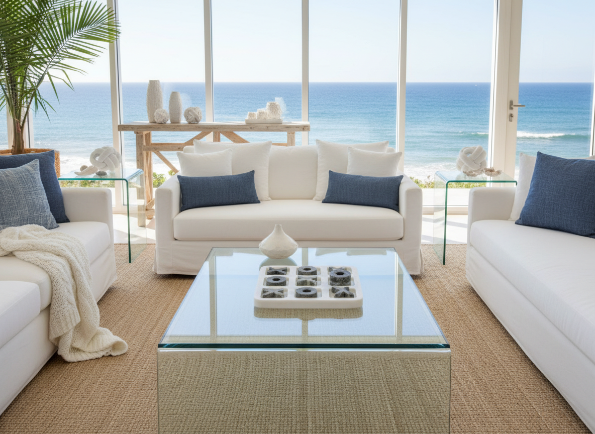 White & Grey Marble Noughts & Crosses