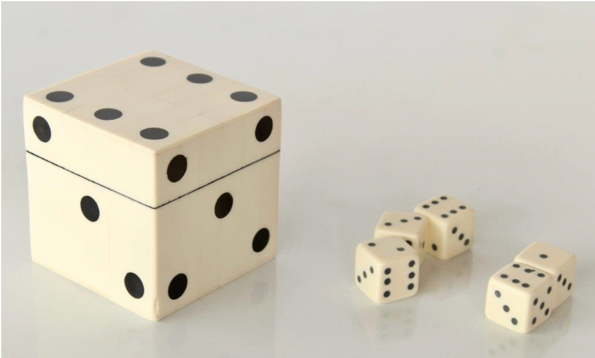 Dice in White Box