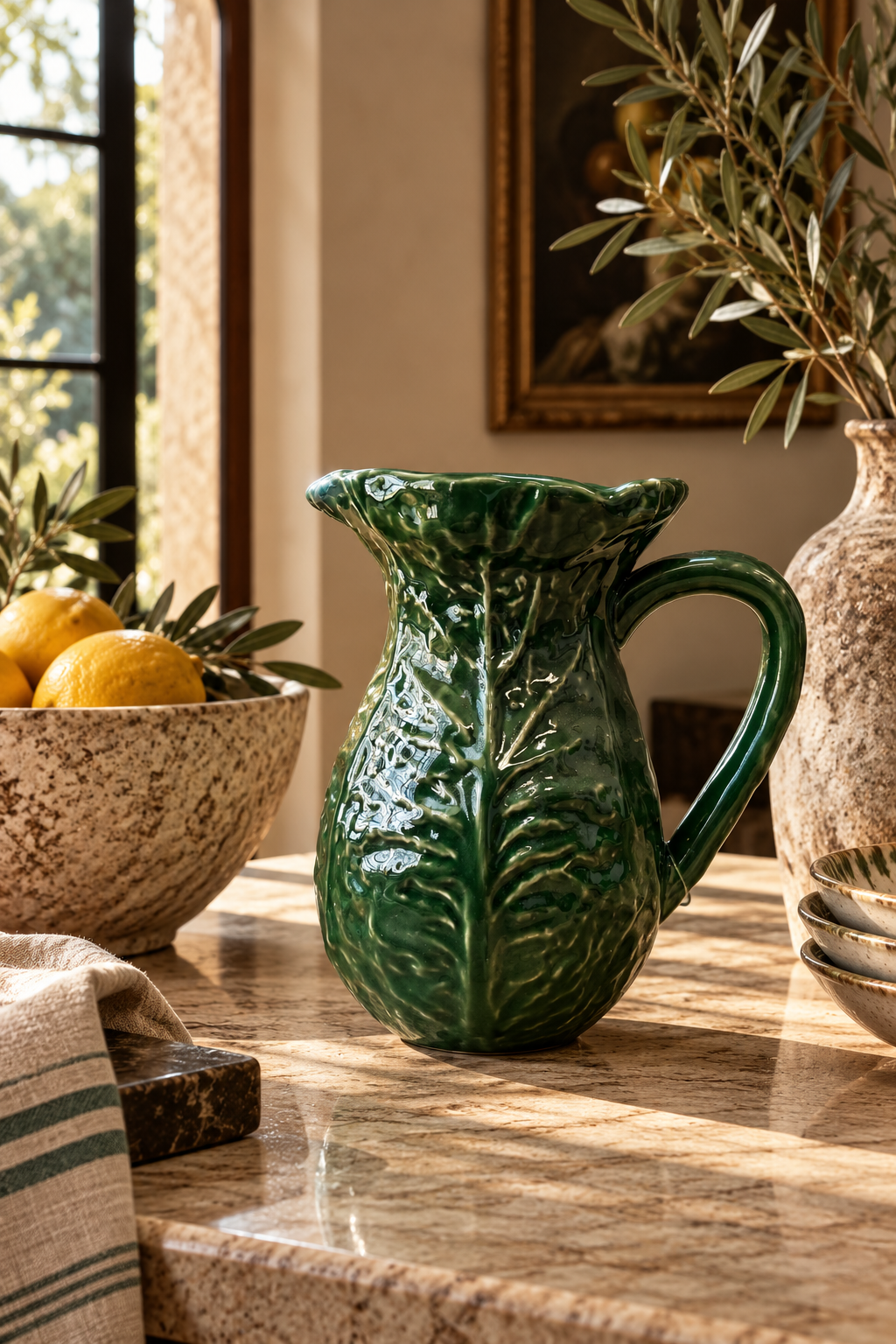Country cabbage jug