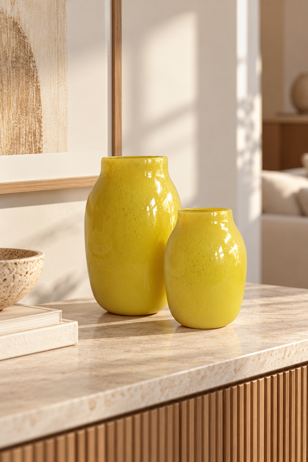 Yellow vase