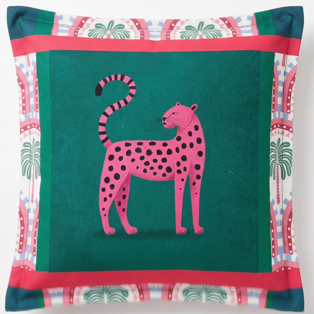 TEAL CHEETAH SCATTER CUSHION