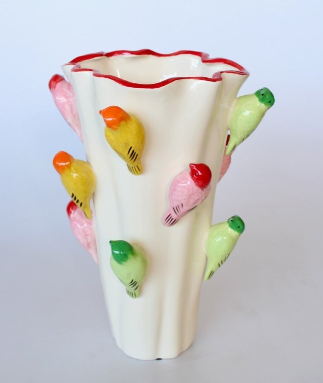 Extra Large Yellow and Pink Multi Colour Vase