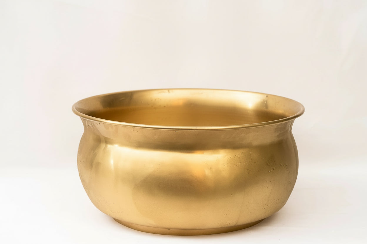 Wine Cooler Round Tub Morocco XXL Antique Brass