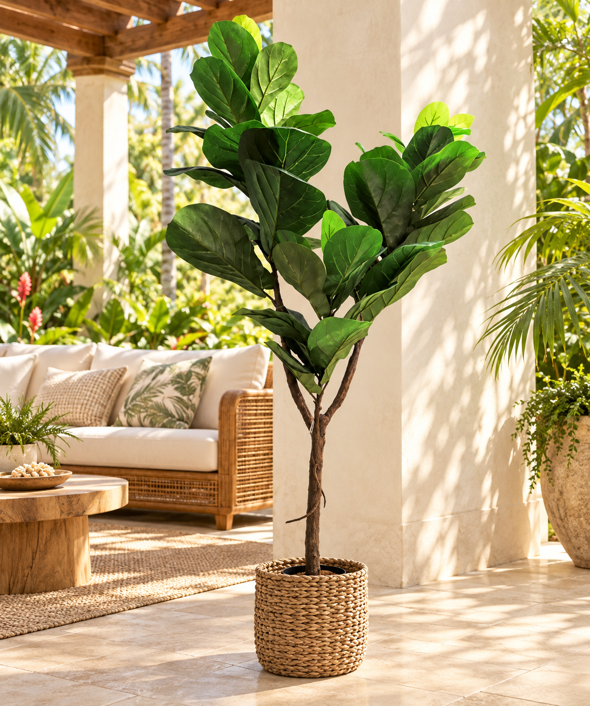 150cm Fiddle Faux Fig Tree