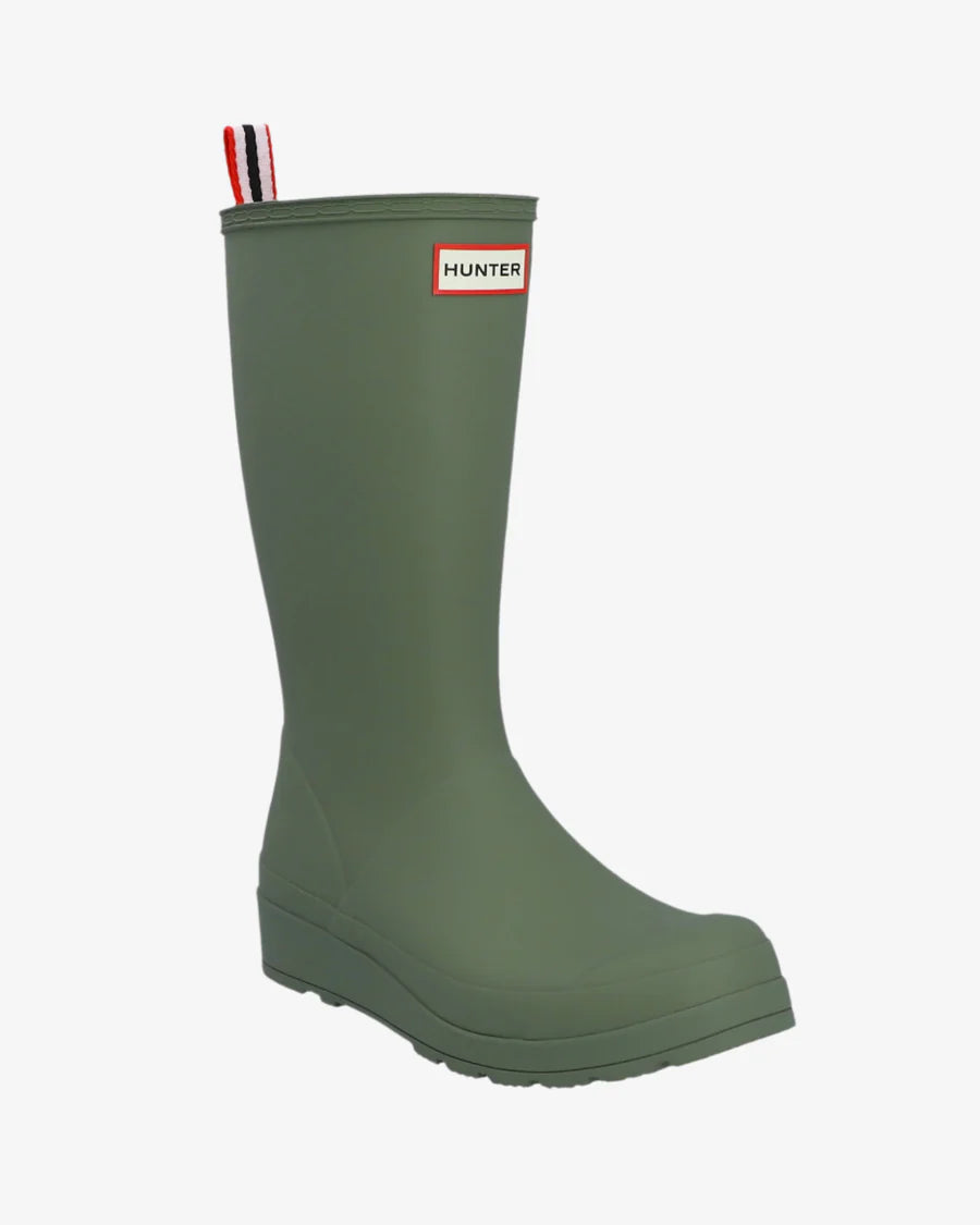 Women's Play Tall Wellington Boots - Lichen Green
