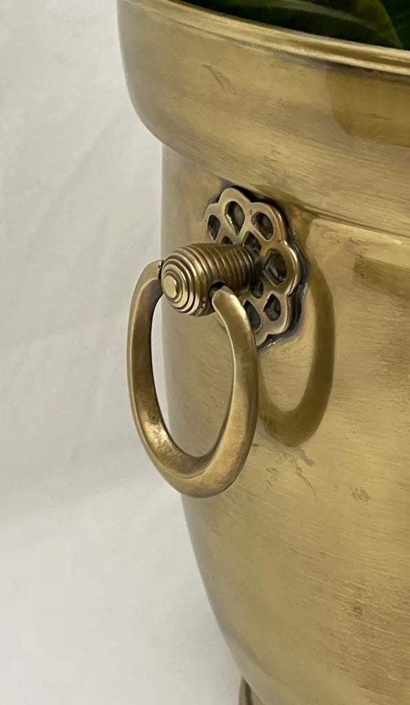 WINE COOLER LARGE NEW ANTIQUE BRASS