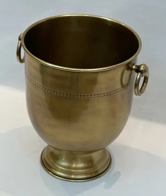 Antique Brass Vikings Wine Cooler