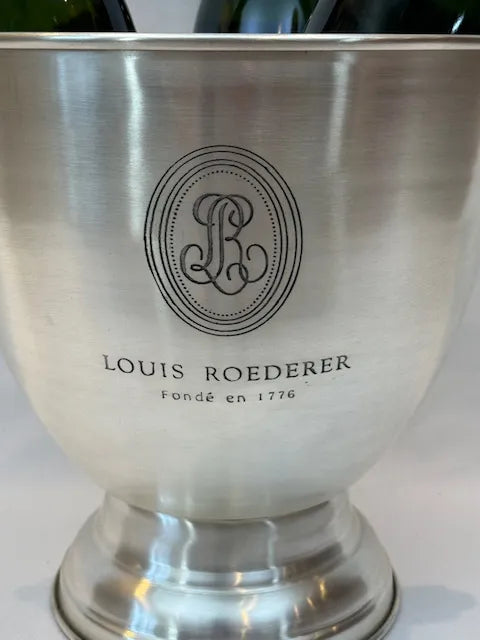 Wine Cooler Louis English with sleek tan handle