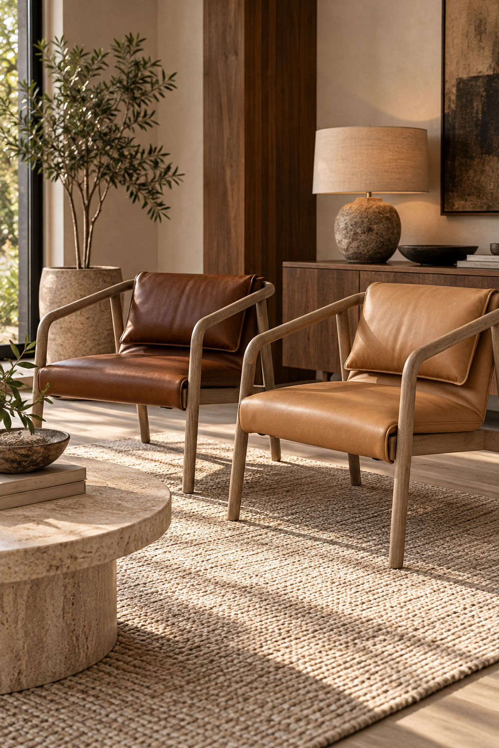 Audrey Leather Occasional Chair