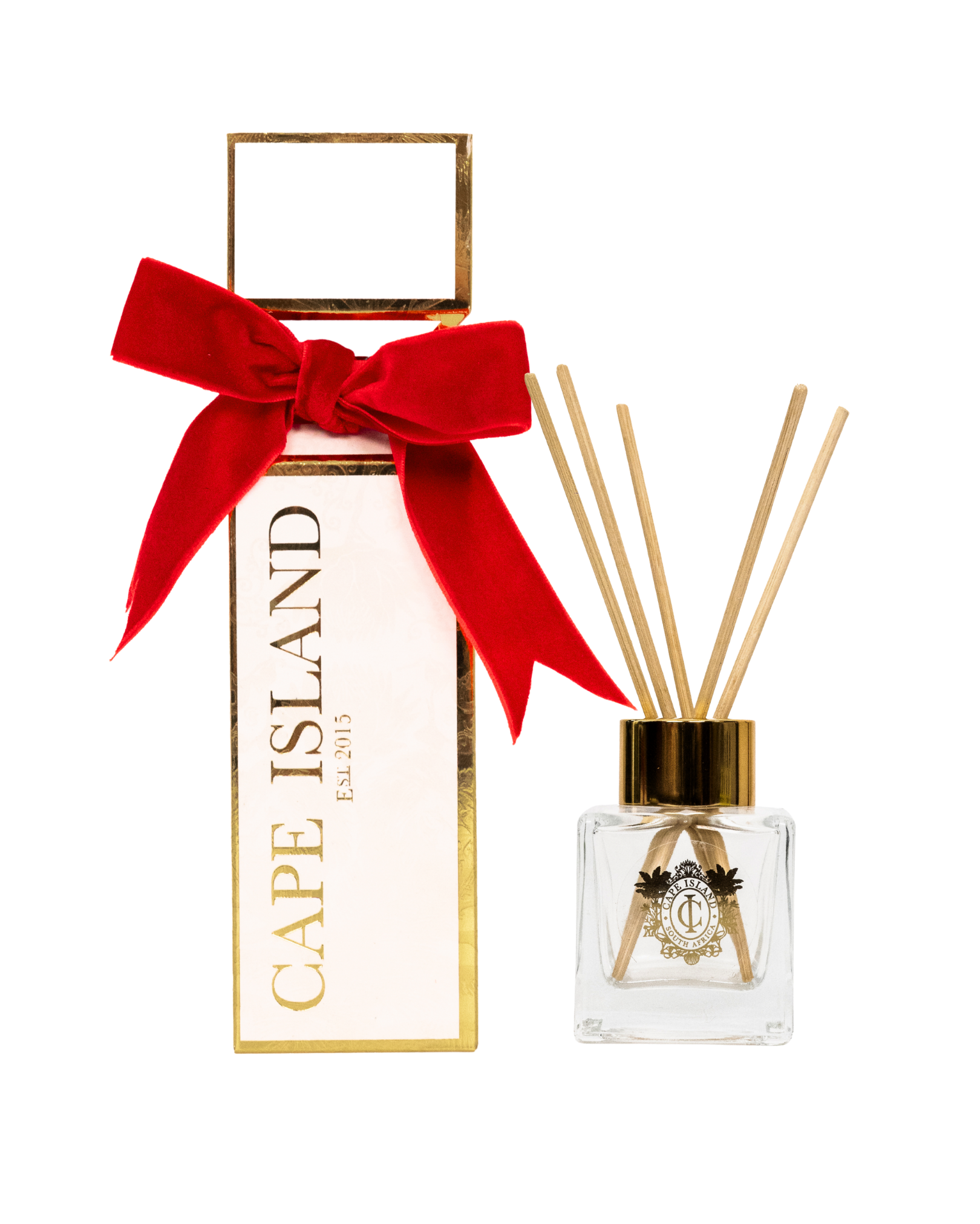 White Cracker with mini diffuser-50ml - Set of 4