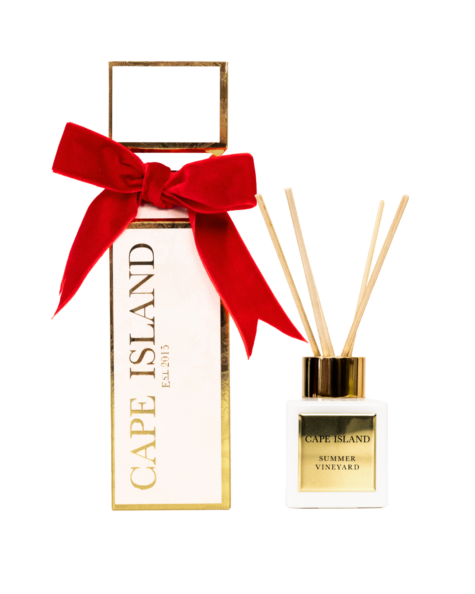 White Cracker with mini diffuser-50ml - Set of 4