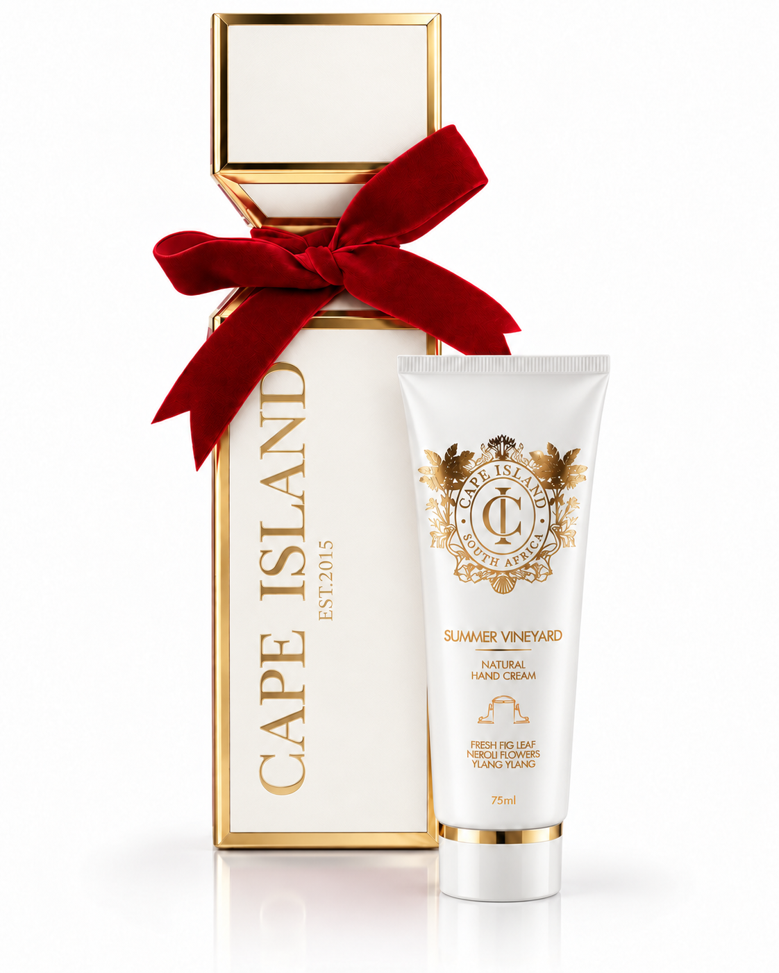 White Cracker with hand cream 75ml - Set of 4