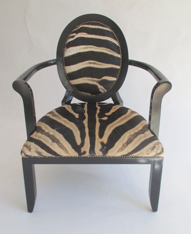 Zebra Skin Manhattan Chair