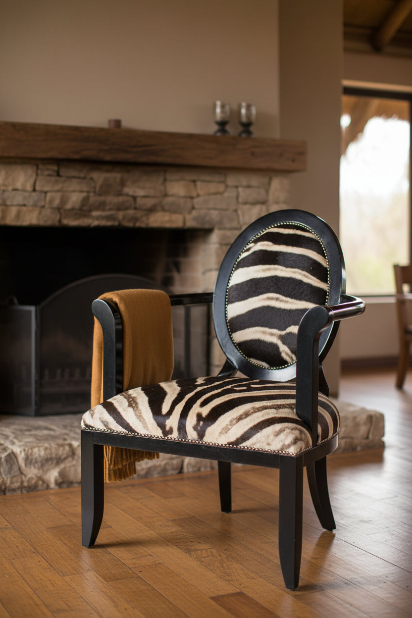 Zebra Skin Manhattan Chair