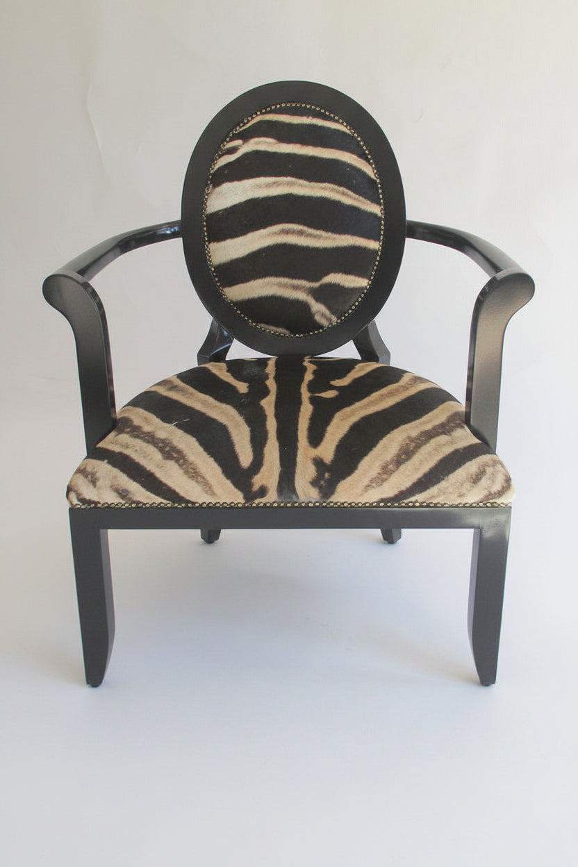 Zebra Skin Manhattan Chair