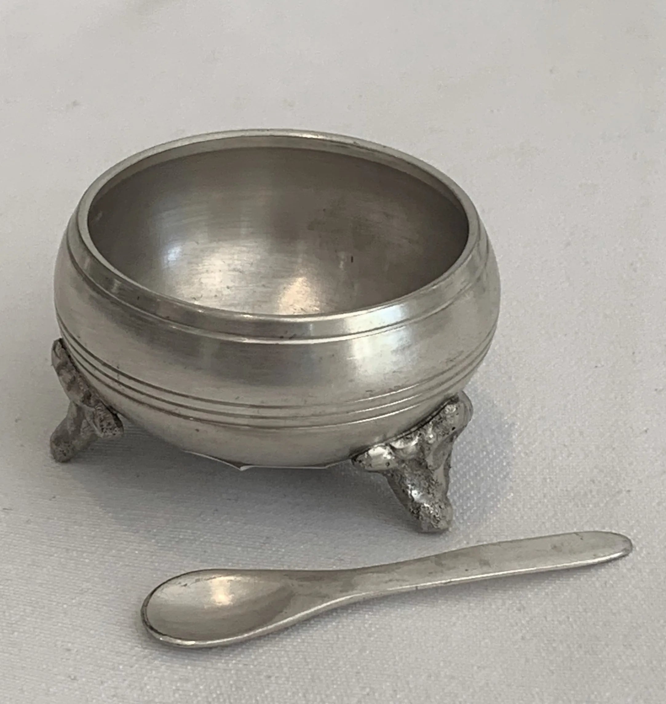 Small Bowl and Spoon on Feet