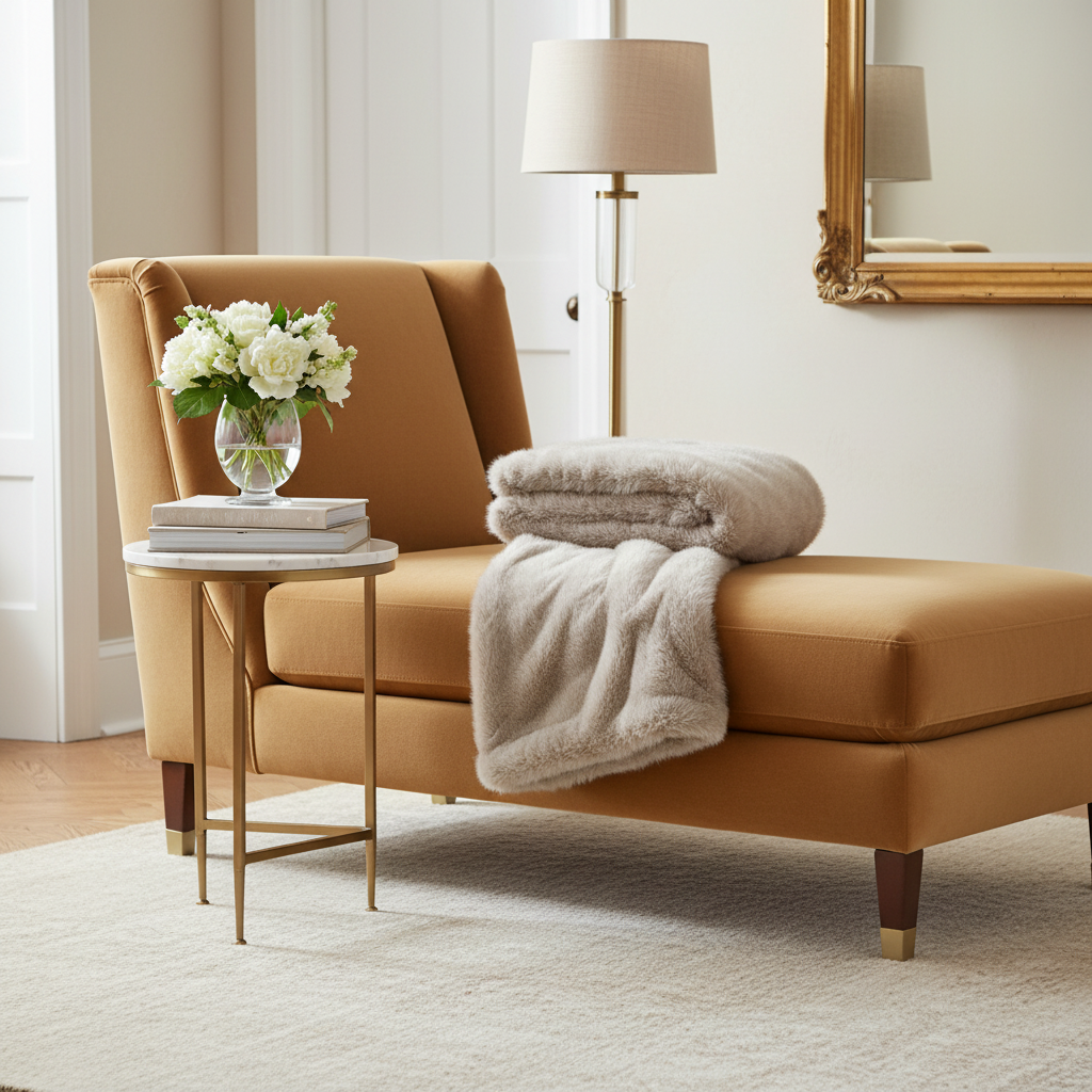 Gray fur blanket on a white background