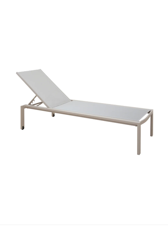 Capri Outdoor Stackable Lounger in Safari