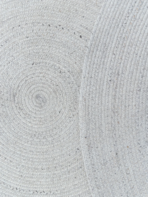 Carousel Round Rug in Creme