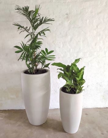 Conic Slim Set of 2 Outdoor Planters
