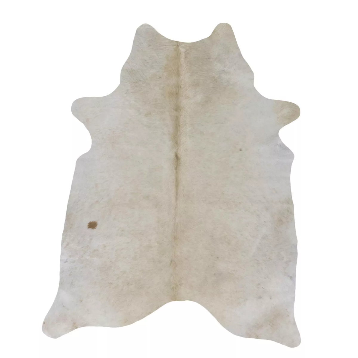 Coon Skin Rug Genuine Cream Cow Skin Rug