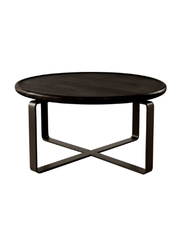Crest Coffee Table | Onyx Finish | 80cm Diameter