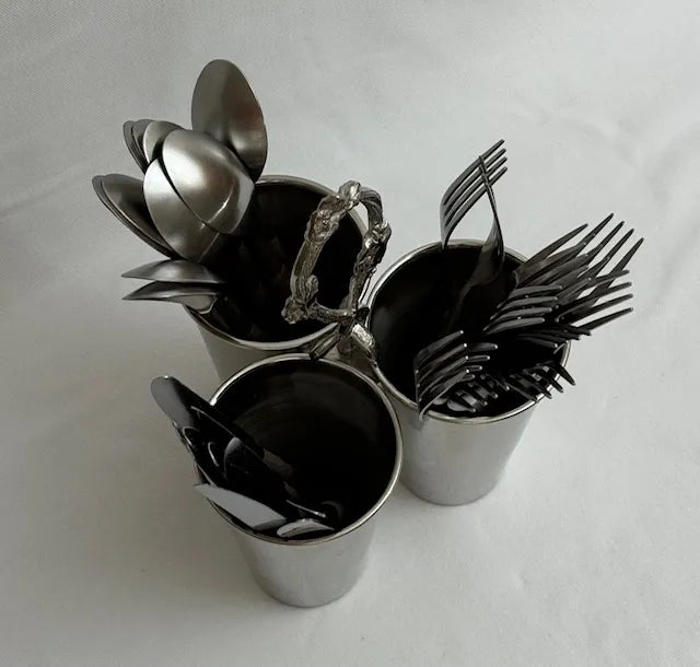 Cutlery Holder Triple Antique