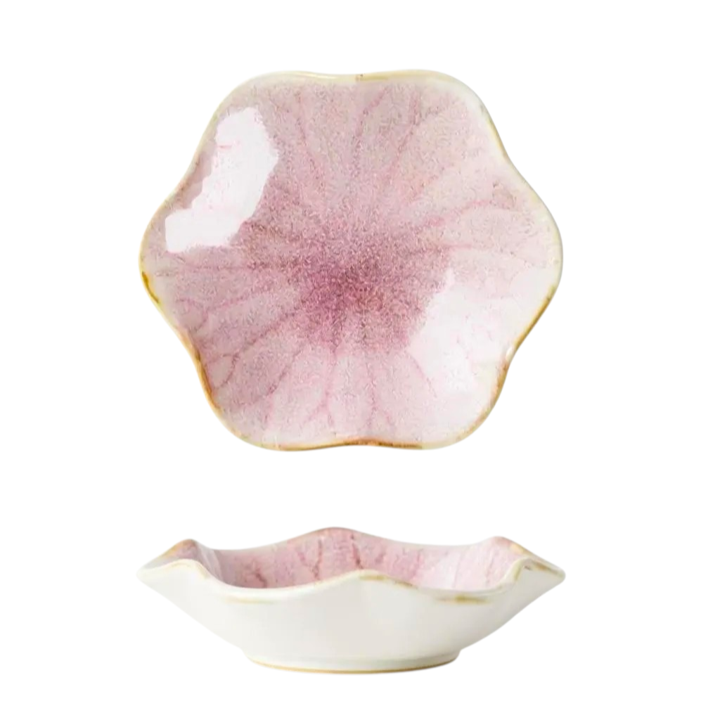 Japanese Lily Dipping Dishes 4 piece set - Option 2