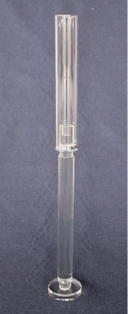 78cm Tall Crystal Candle Holder with a Screw Top