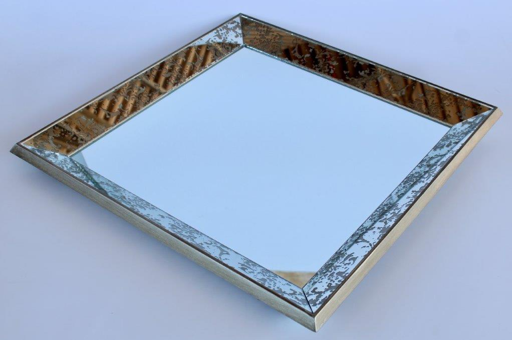 Large Square Mirror Tray