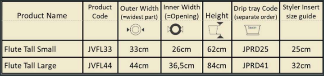 Flute Tall Set of 2 Outdoor Planters