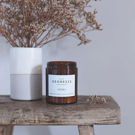 Geodesis Nature Candle - Brown Glass