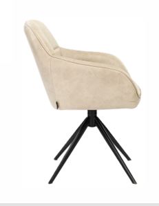 Gilbert Swivel Chair in Diesel Pumice