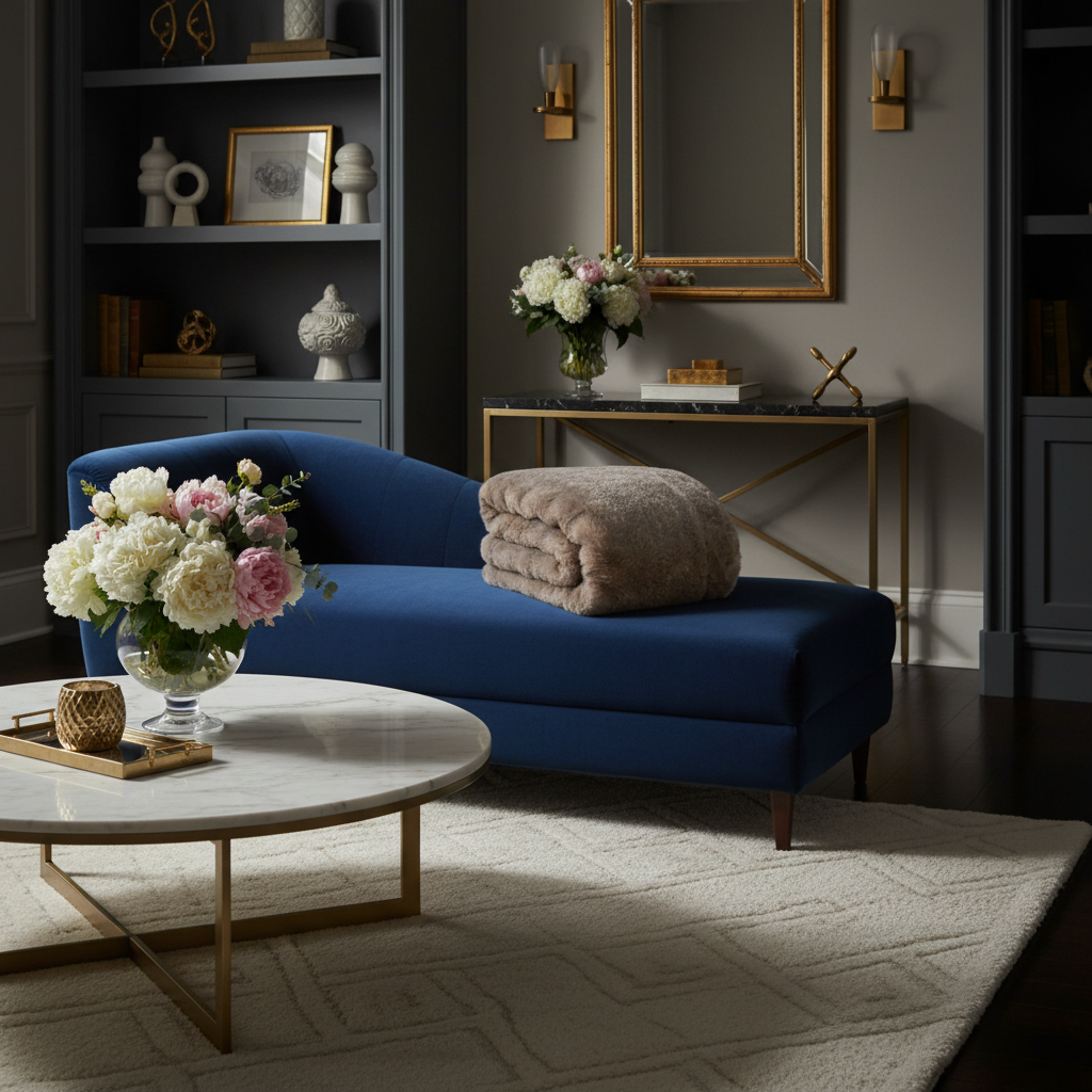 Folded brown blanket on a white background