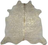 Genuine Gold Cow Skin Rug